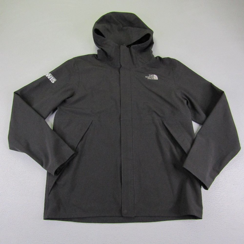 North Face Jacket Mens Large Black Apex Flex Coat Weather Proof Full Zip Up